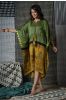 Green Ajrakh Modal Silk Kaftan