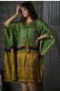 Green Ajrakh Modal Silk Kaftan