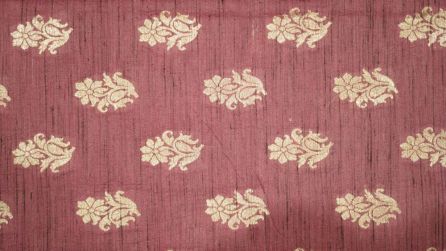 Mauve Golden Zari Work Banarasi Handloom Katia Silk