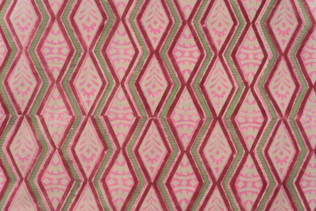 Geometric Block Printed Cotton Fabric